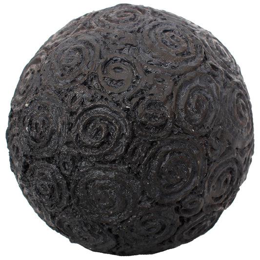 Decorative Orb Resin 3" Black