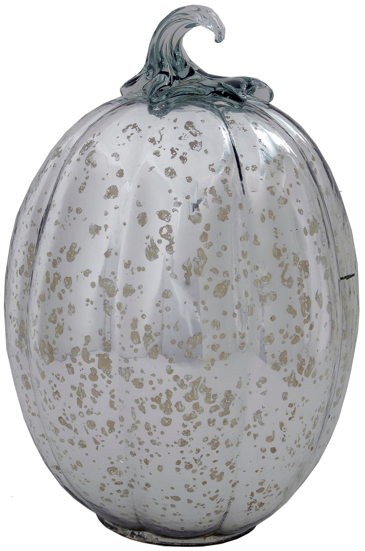 Delicate Gourd 6" X 11"H Glass Mercury Silver