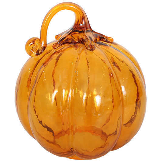 Pumpkin 4.5" X 5"H Glass Orange