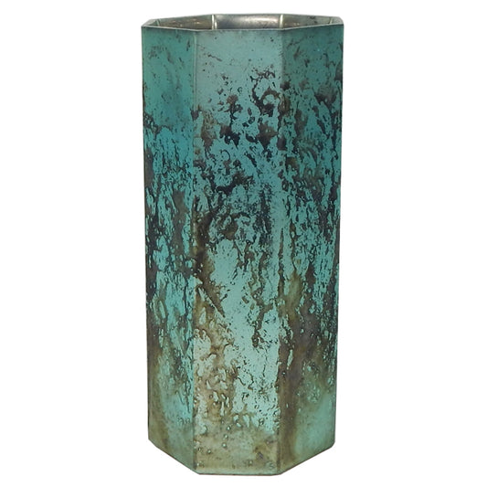 Vase 4"W x 9"W Glass Sea