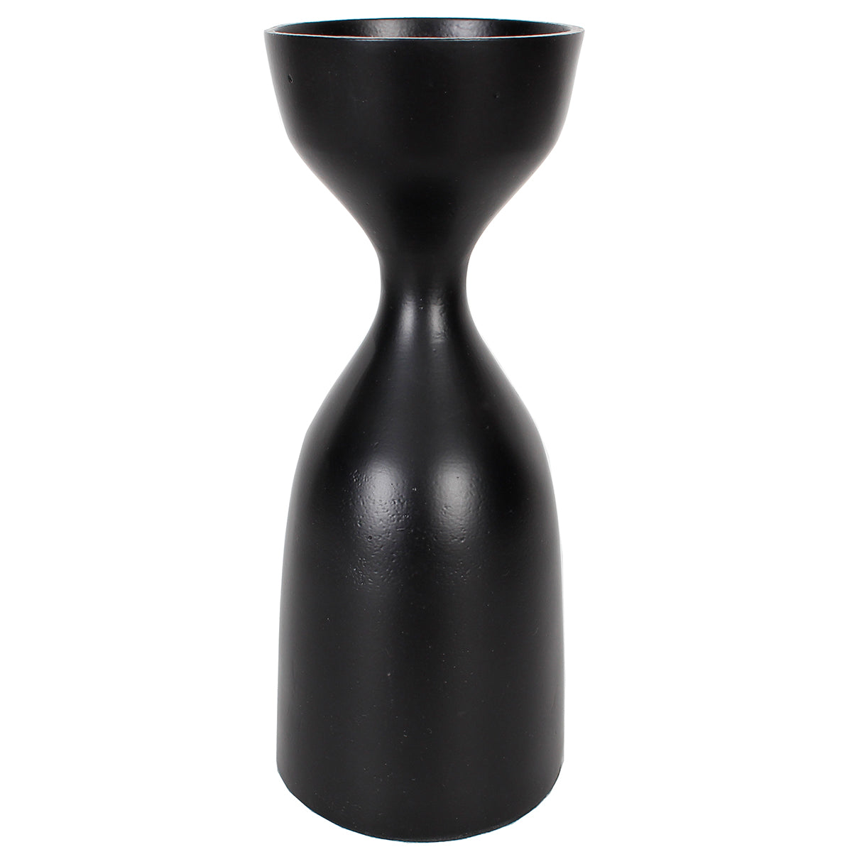 Candle Holder Aluminum Taper 10"H Matt Black