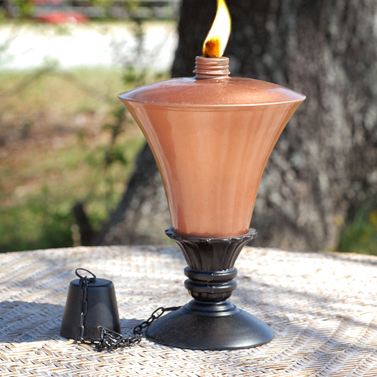 Tabletop Torch Copper Plated Codson Park