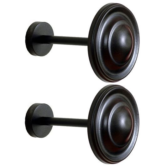 Holdback Round Spin Set of 2 Oil Rubbed