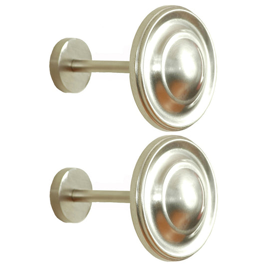 Holdback Round Spin Set of 2 Nickel Plated
