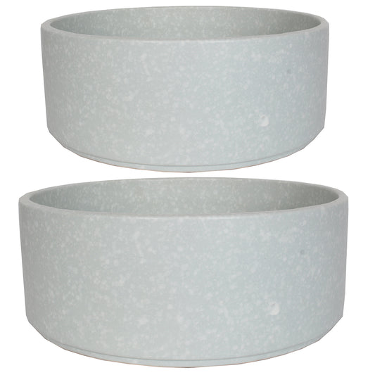 Ceramic Set Of 2 Bowl 10"Wx3.5"H & 12"Wx4.5"H Dream
