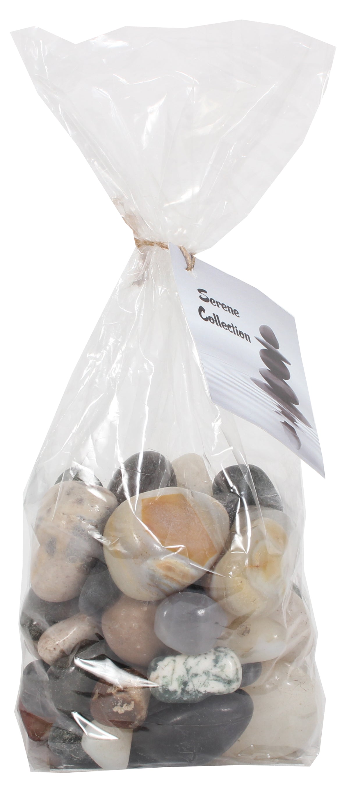 Decorative Stones 2 Lbs Mixed Unpolished Pebbles