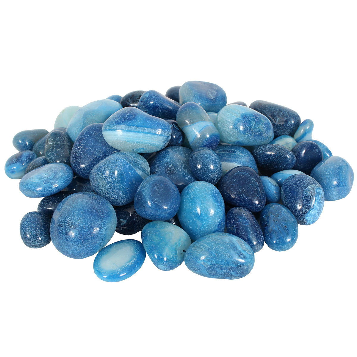 Decorative Stones 2 Lbs Sapphire Pebbles