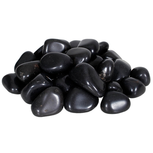 Decorative Stones 2 Lbs Black Peebles