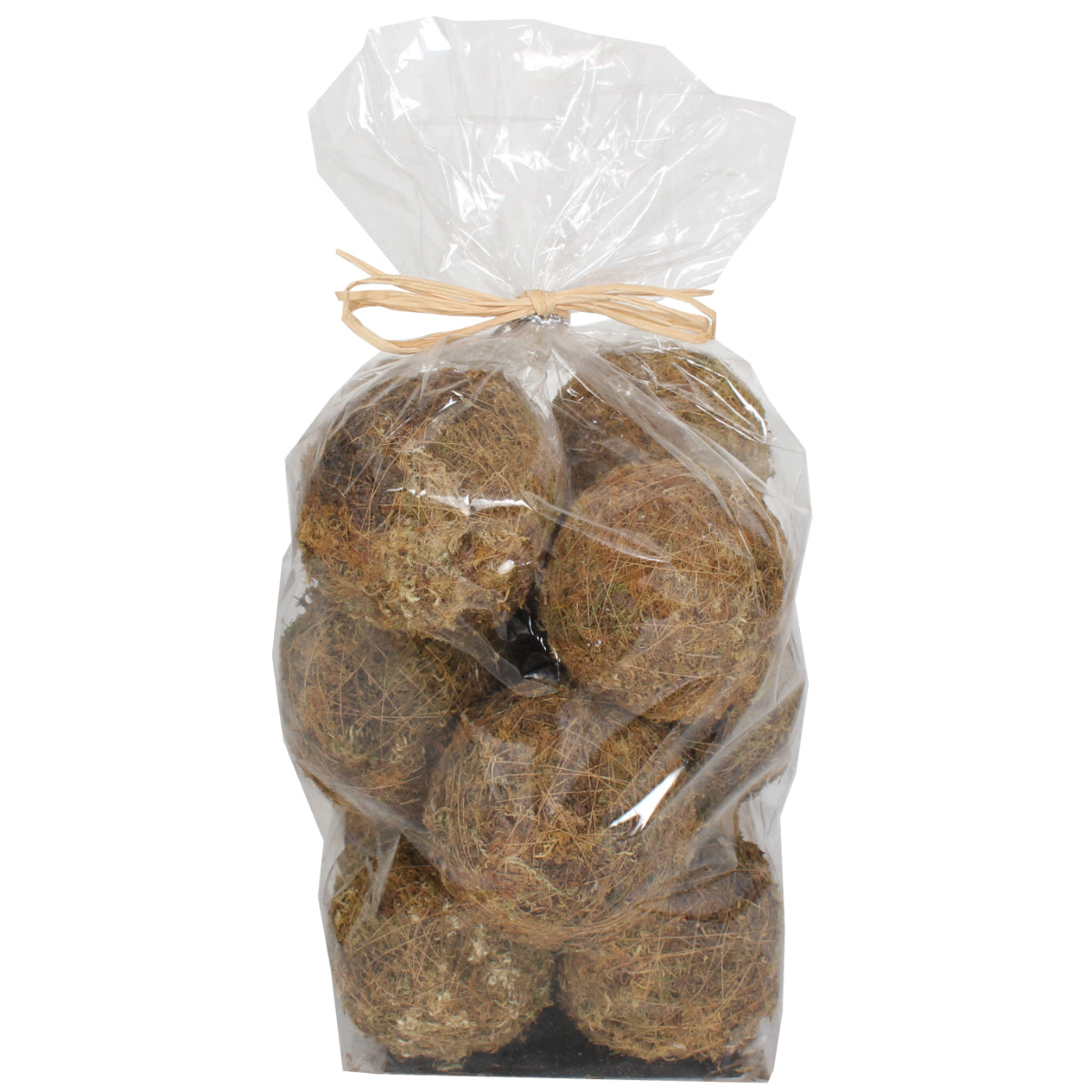 Dried Exotics Moss Orbs 12 Pc Natural