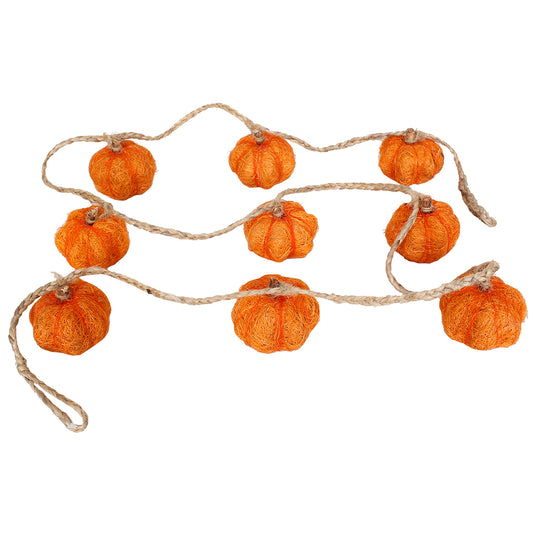 Dried Exotics Pumpkin Garland 72" 9 Pcs