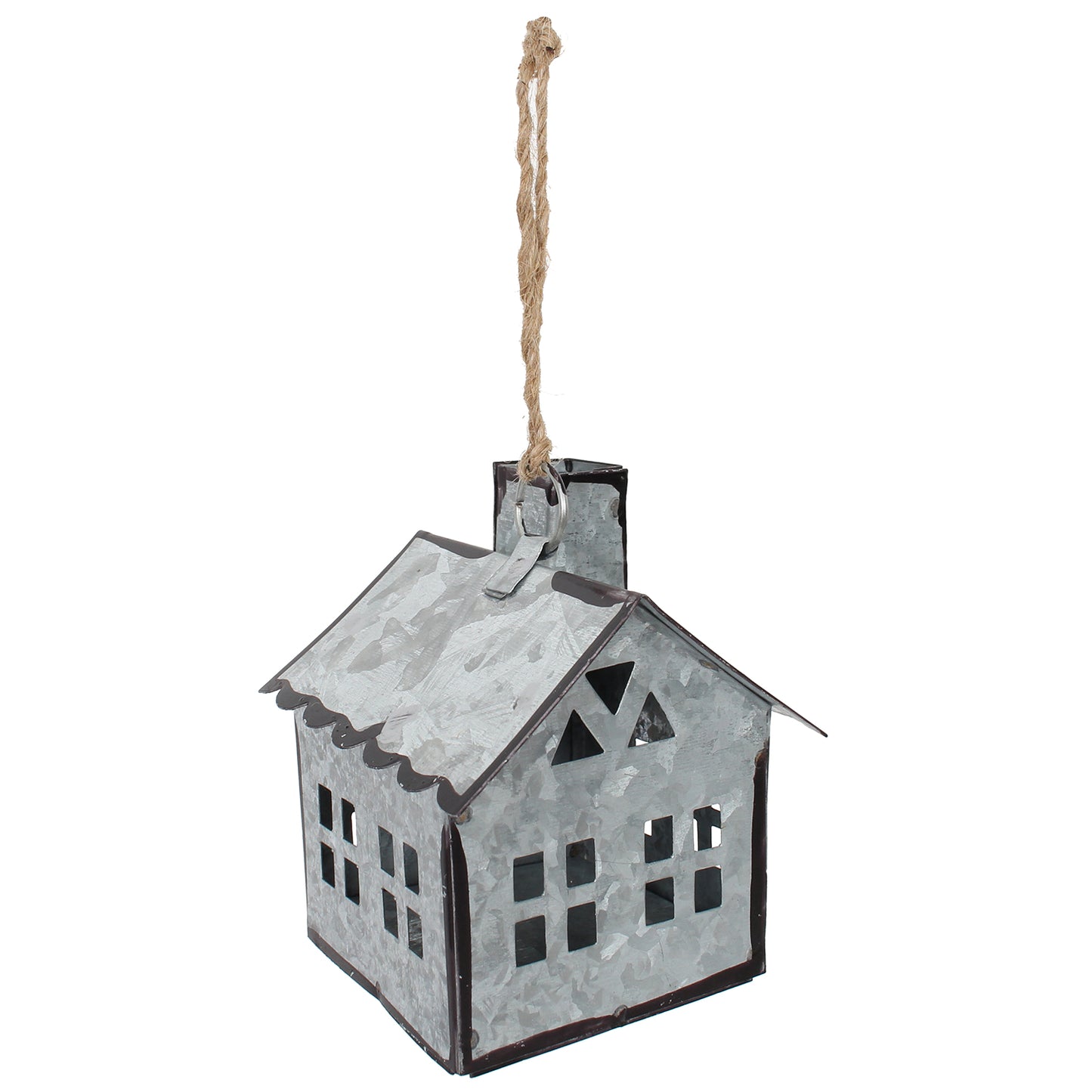 Village House 3.5"Hx2.5"x2.5" Galvanized