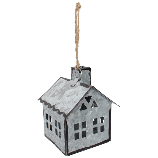 Village House 3.5"Hx2.5"x2.5" Galvanized