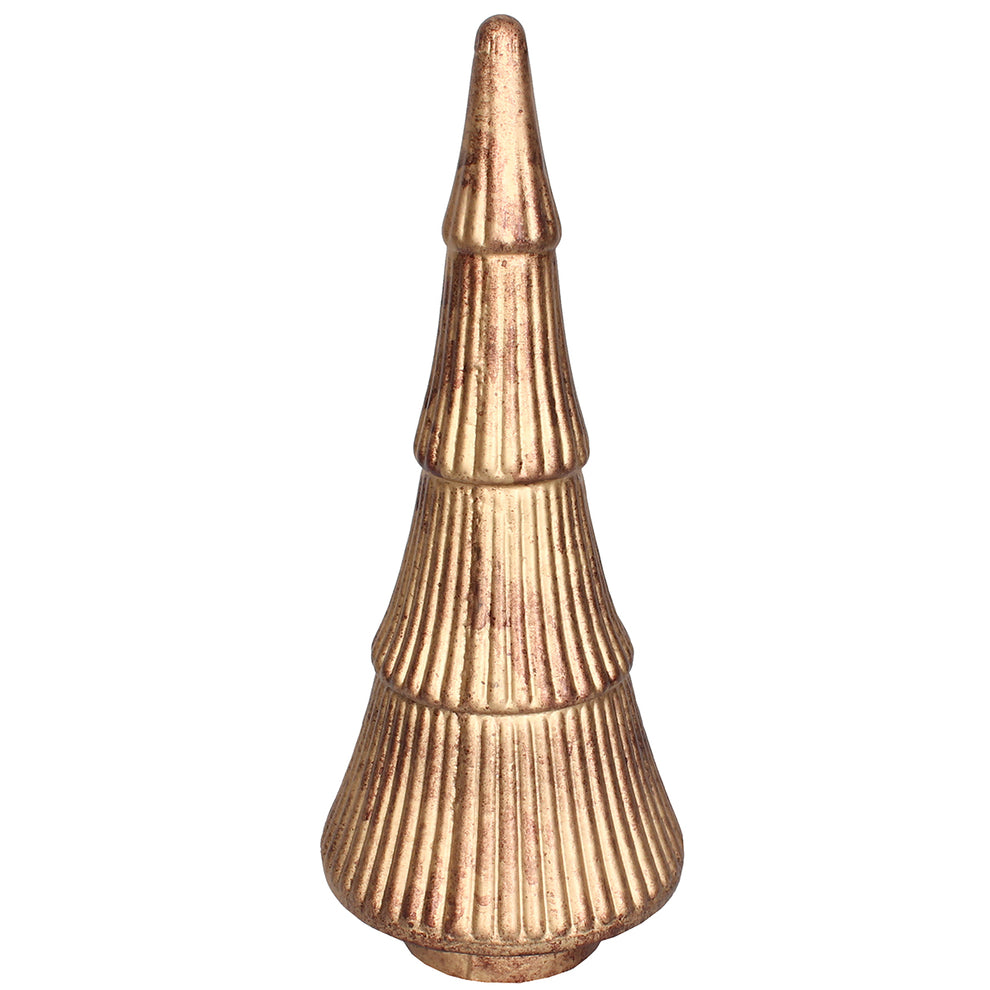 Xmas Tree Stacked Rib 5'W X 12'H Burnt Gold | India House