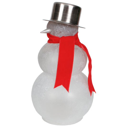 Snowman 8.5"H x 4"W White Frosted