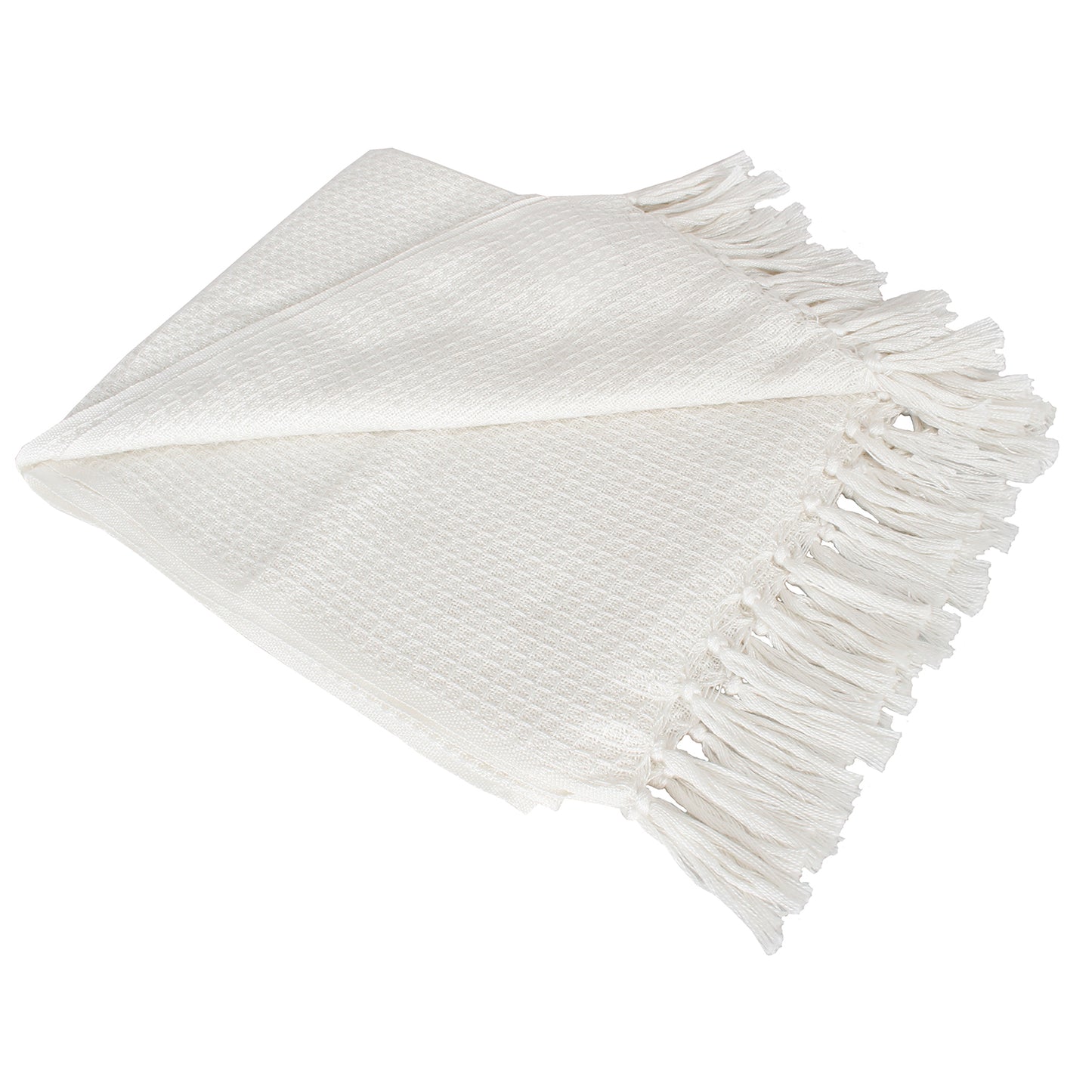 Throw Indoor/Outdoor Polyester 50" x 60" White