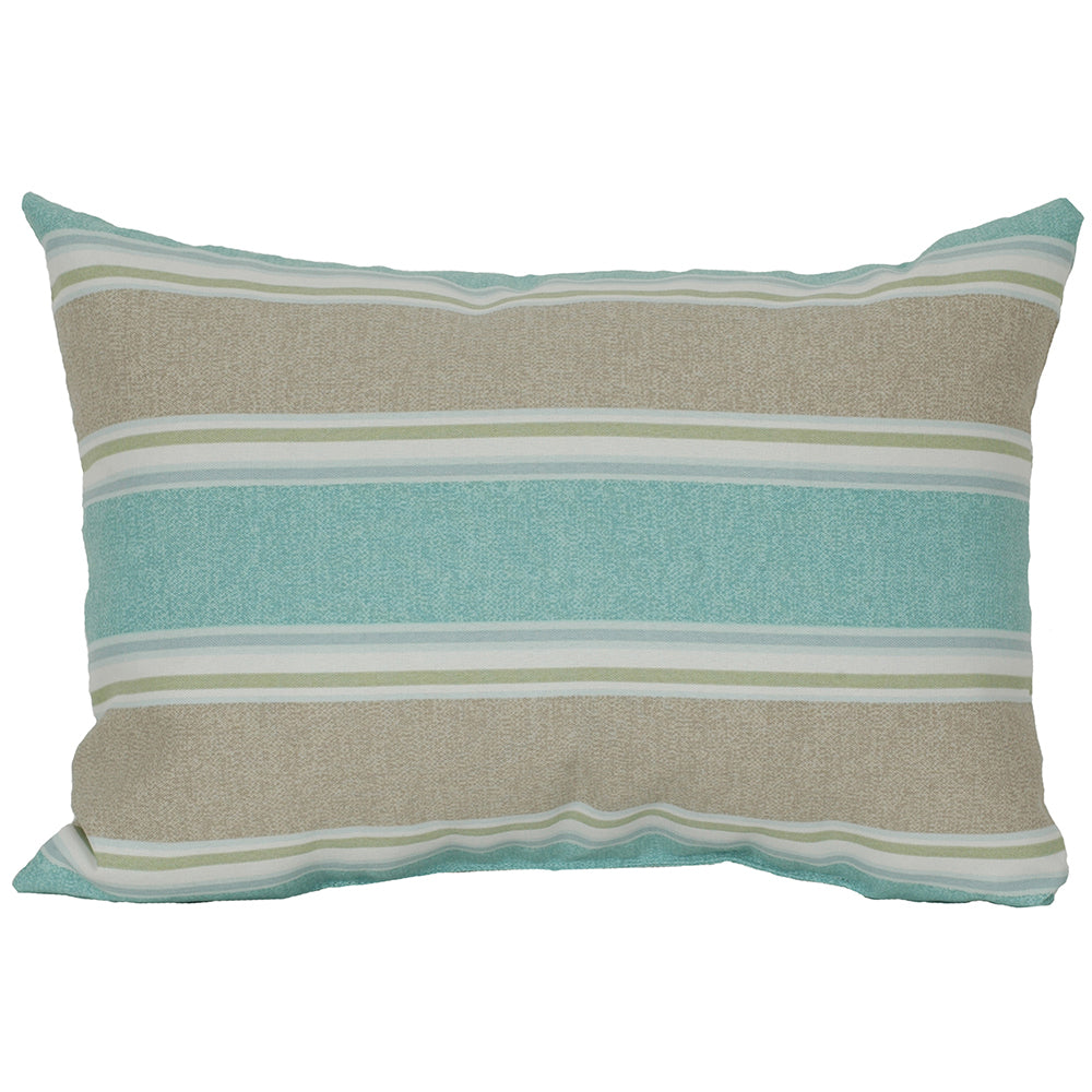 OUTDOOR PILLOW 18" X 12" AARONDALE STRIPE BLISS