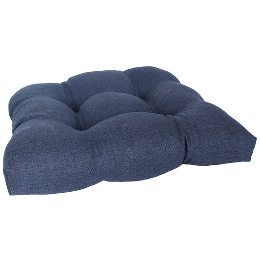 Wicker Seat Cushion 21"x18"x4" Indigo