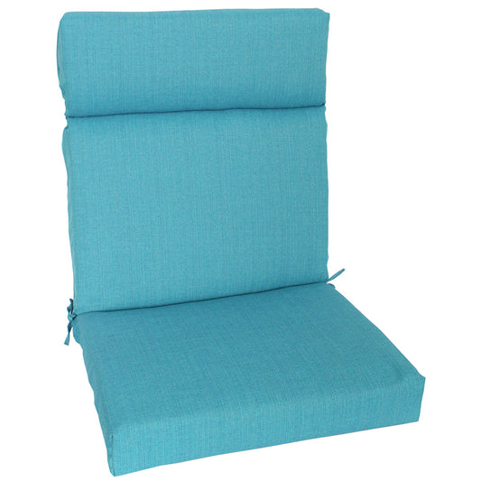 High Back Cushion 22"x44"x4" Turquoise