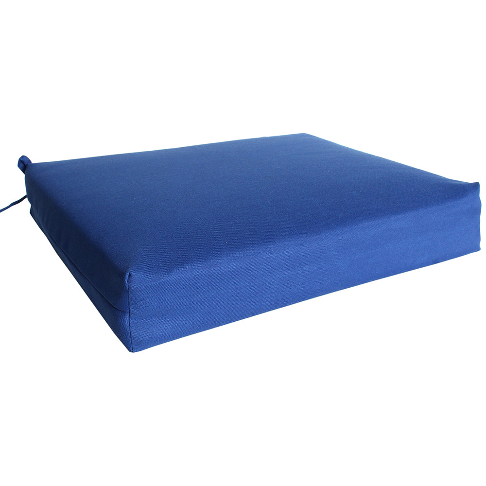 Chair Pad Cushion 16"x18"x3" Cobalt Blue