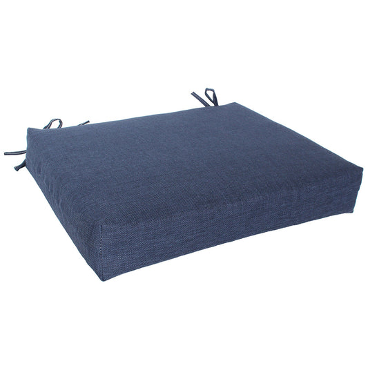 Chair Pad Cushion 16"x18"x3" Indigo