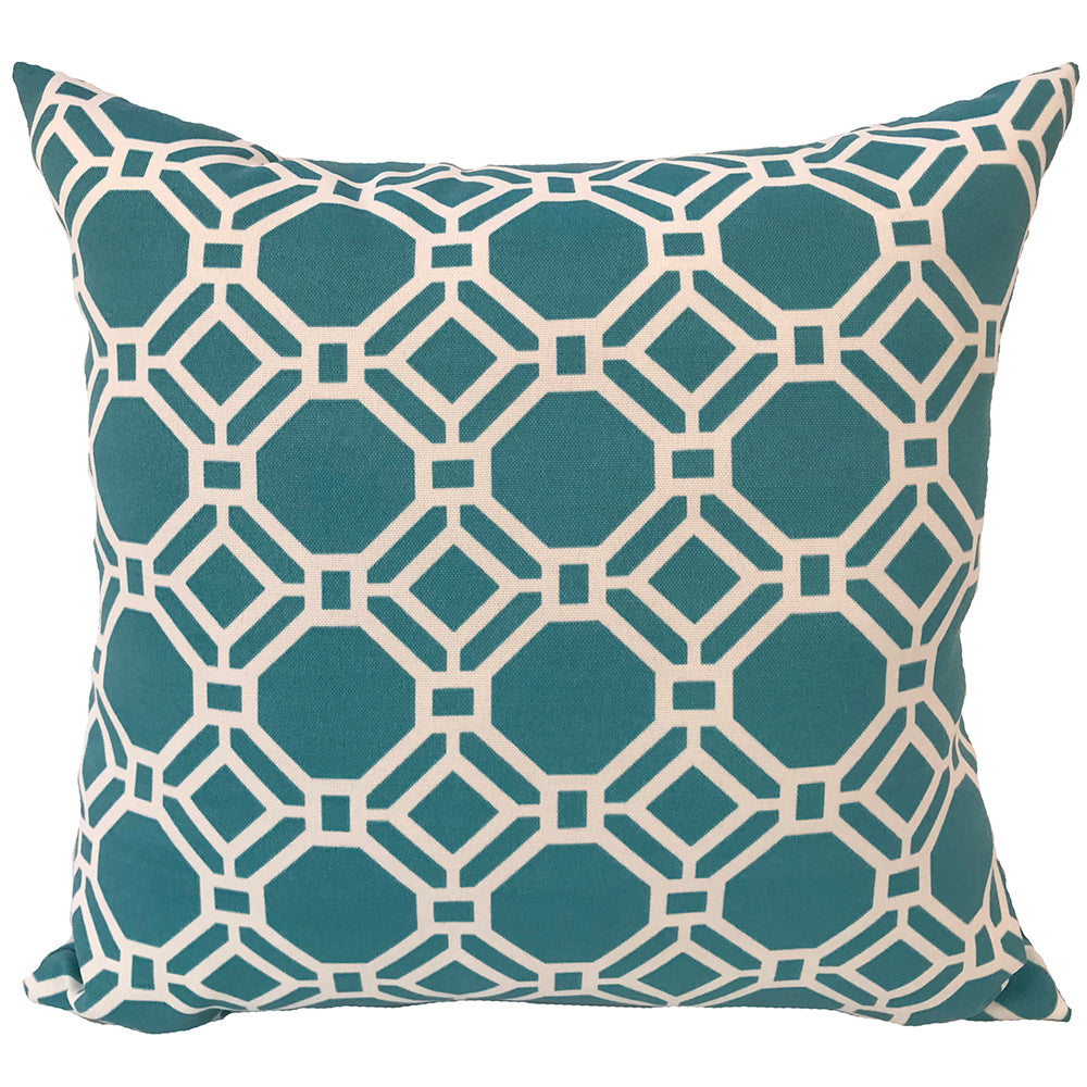 Outdoor Pillow 16" Rossmere Turquoise