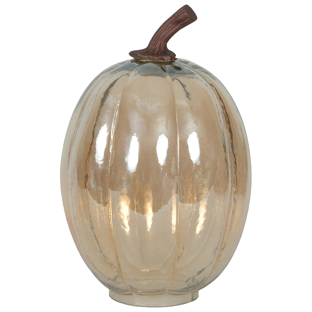Gourd 6"W x 10"H Luster Gold