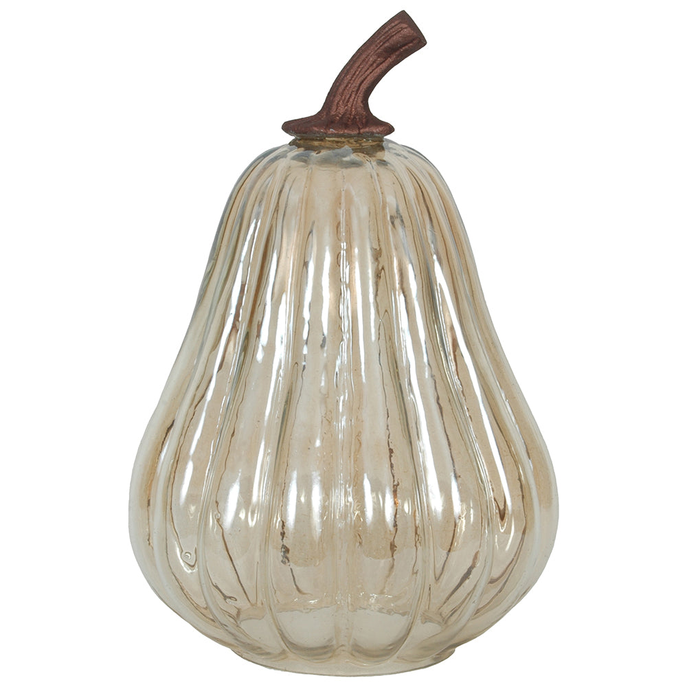 Gourd 7"W x 11"H Luster Gold