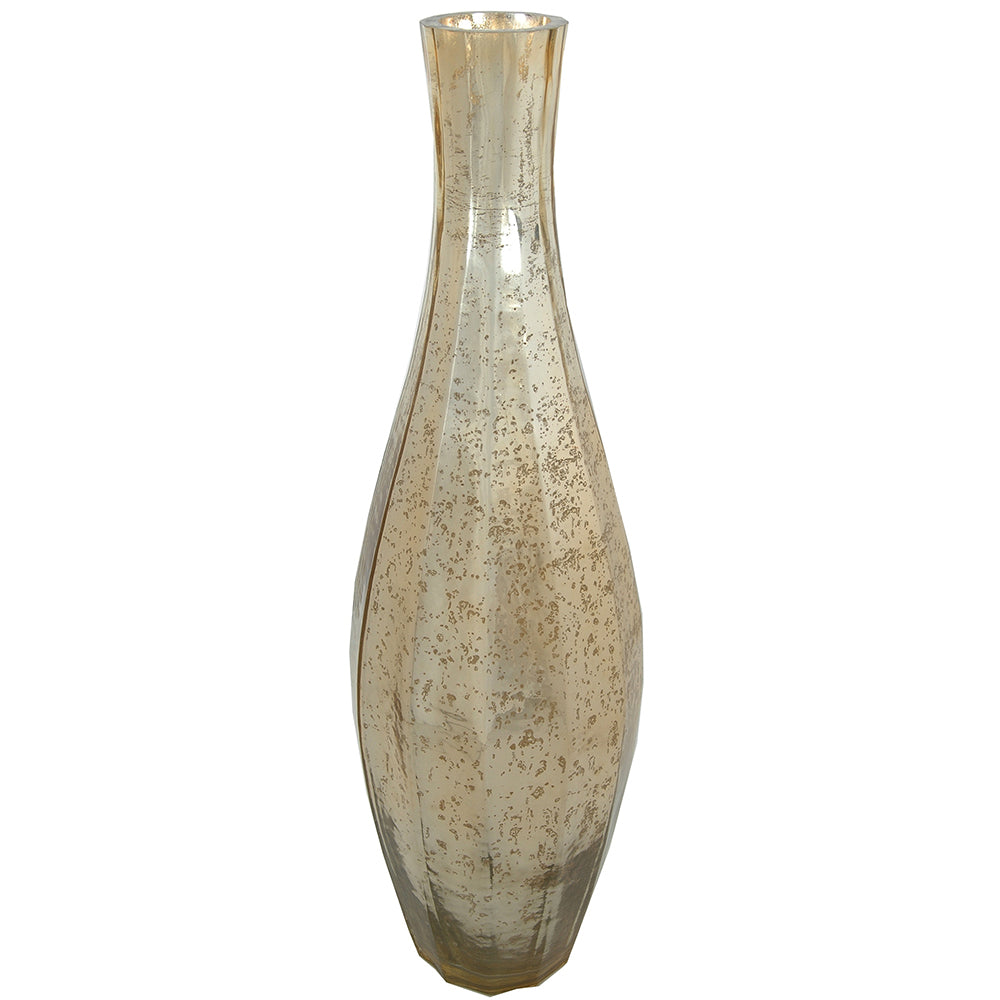 Vase 21"H Mercury Glass Tobacco