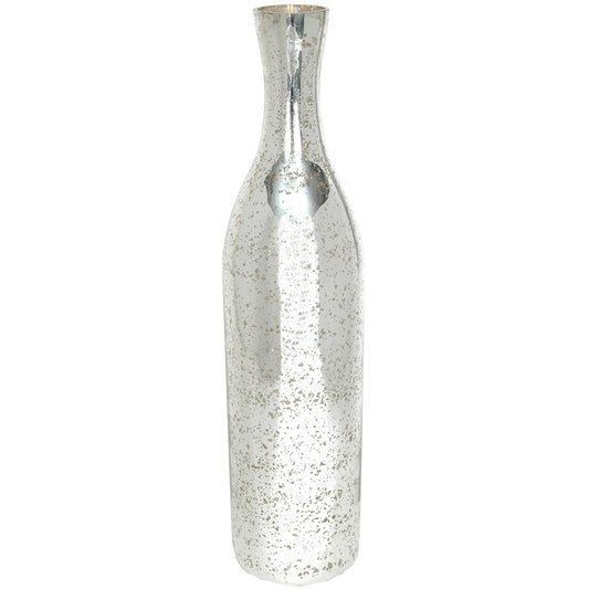 Vase 29.5"H x 7"W Mercury Glass Tobacco