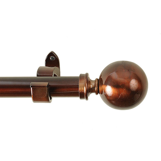 Drapery Hardware 52"x144" 1.25" pipe Ball Caramel