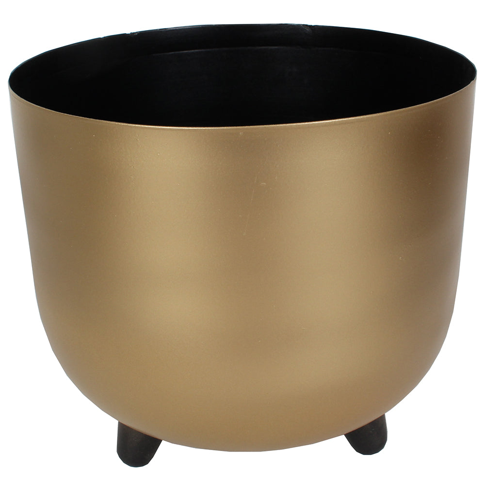 Planter Round 8"x8"x7"H Gold