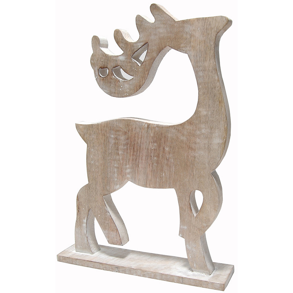 Reindeer Wood 16"H x 11.5"W