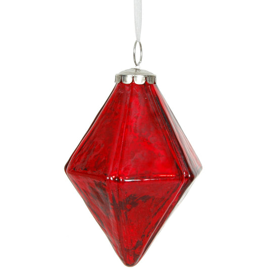 Ornament 5" Mercury Jewel Red 16 pieces