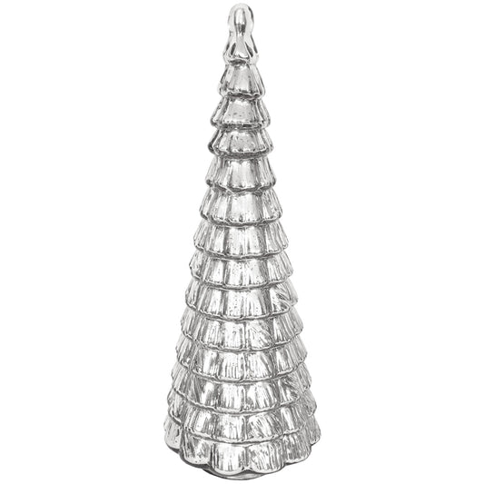 Christmas Tree Forest 9" x 24" H    - Mercury Silver
