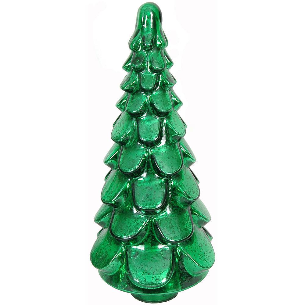 Christmas Tree Dimple 8" x 20" H    - Mercury Emerald