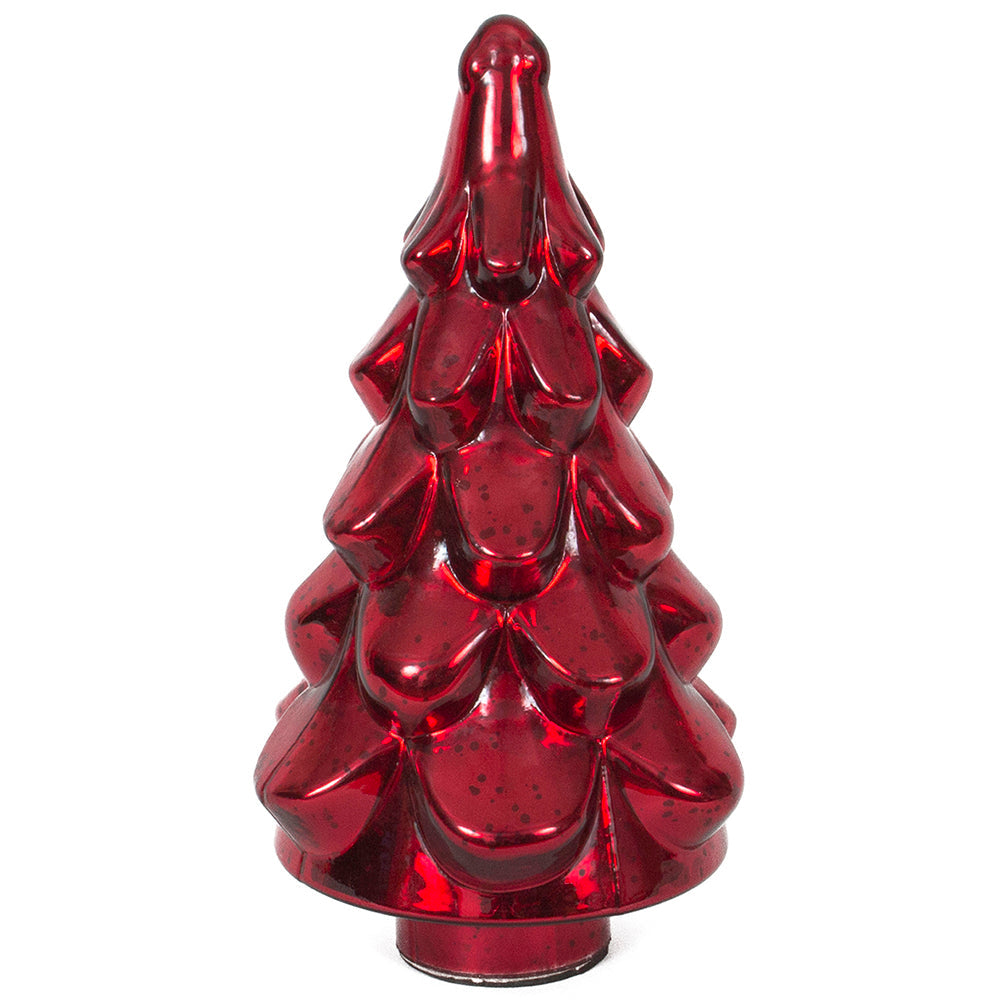 Christmas Tree Dimple 6" x 12" H    - Mercury Red