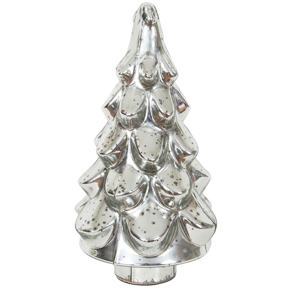 Christmas Tree Dimple 7' x 16' H - Mercury Silver | India House