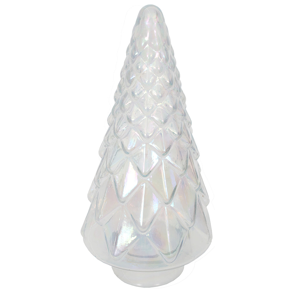 Christmas Tree Faceted 5" x 12" H    - Mercury Silver