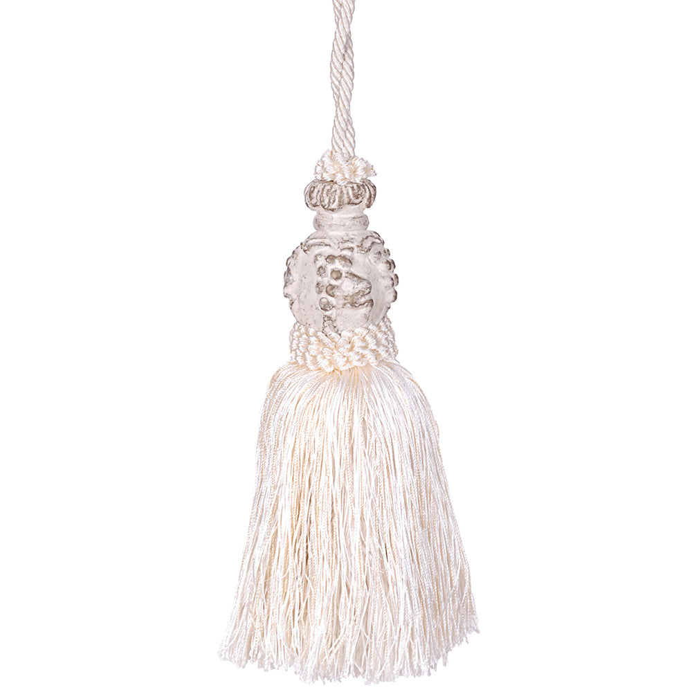 Tassel 8" Grape Ivory Mix