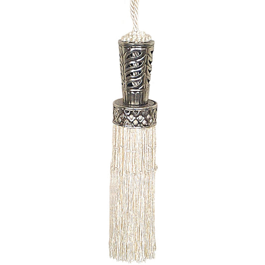 Tassel Filigree 8.5" Ivory Mix