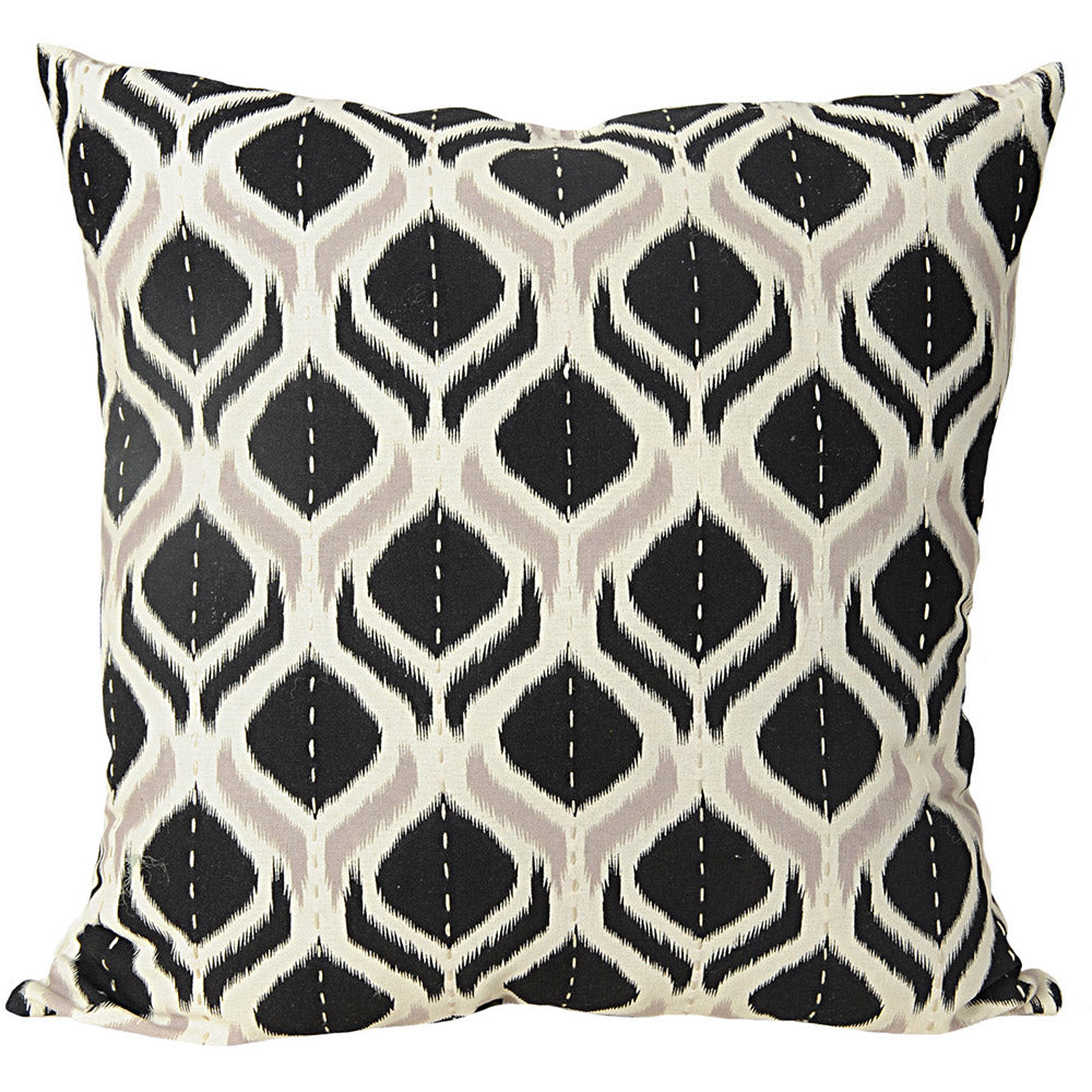 Pillow 20" Ikat Flame Greys