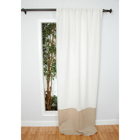Drapery Panel 48"W x 96"L Linen Natural Sand Lined