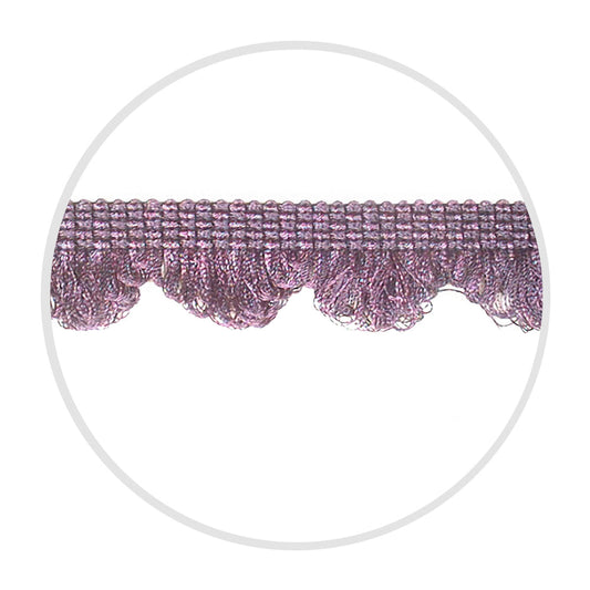 Fringe Scalloped 1.5" Aubergine Mix