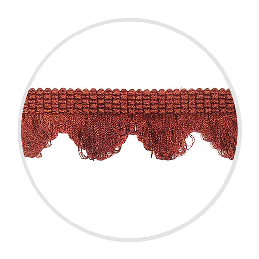 Fringe Scalloped 1.5" Sienna Mix