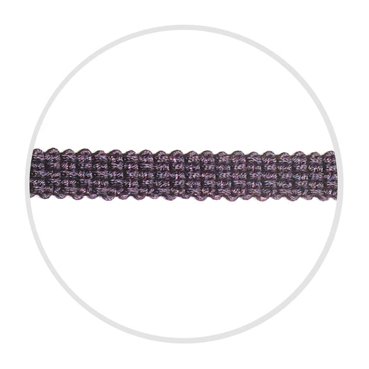 Fringe Braided 1/2" Aubergine Mix