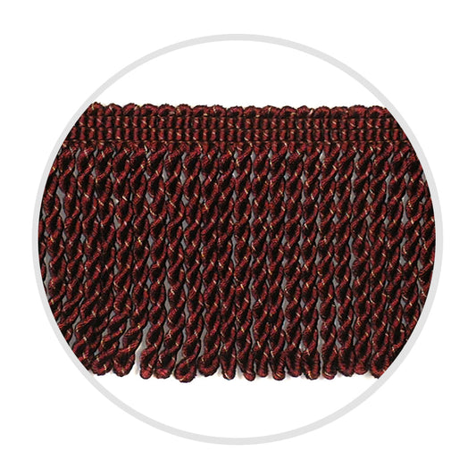 Fringe Bullion 4.5" Burgundy Mix