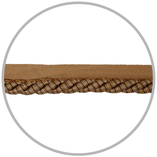Fringe Cording With Lip 8MM 5 yards Earth Tone Mix